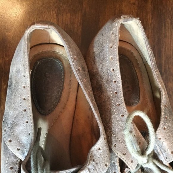 Fossil Flats Lace Up Loafers 6.5 - Picture 6 of 8
